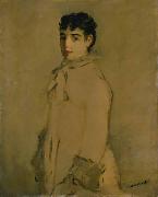 Edouard Manet Jeunne femme en rose Sweden oil painting artist